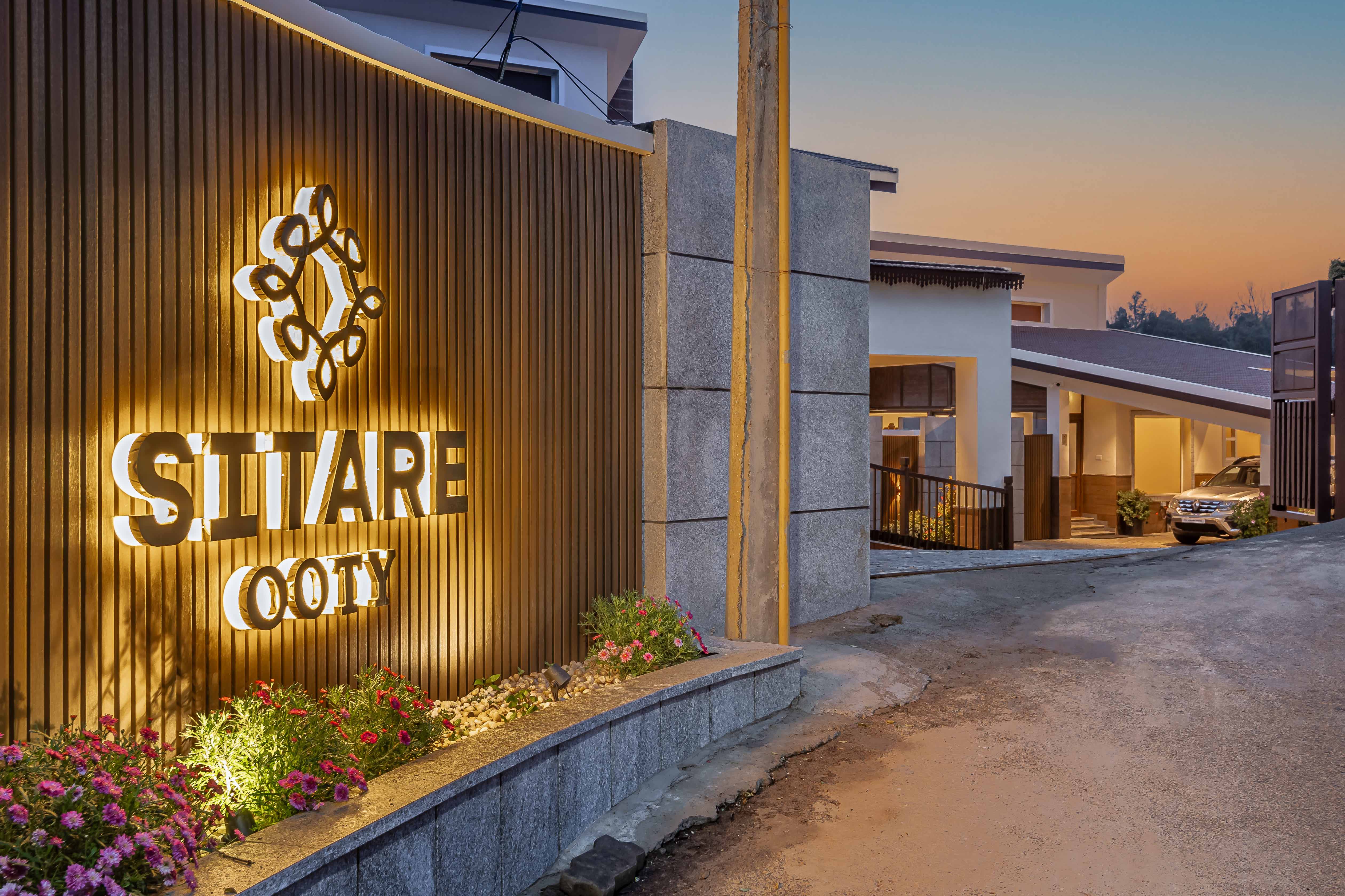 Sitare Ooty entrance sign